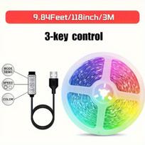 LED RGB juostų rinkinys namams, 9,84 pėdos / 3 metrai
