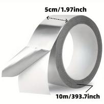 Aliuminio folijos pelėsiui atspari juosta, 5 cm * 999 cm (vienas ritinys)