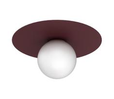 Lubinis šviestuvas FLAT 1xE27/15W/230V Ø 35 cm, bordo spalvos