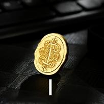 Metalinis raidžių antspaudas vaškui, aš