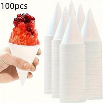 50/100/200 Vienetų 3.7 Oz Popieriniai Ledų Kiaušeliai, 200 vnt