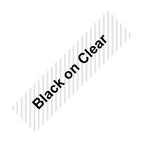 Etikečių juosta DYMO aparatams, Black On Clear