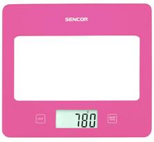 Virtuvinės svarstyklės Sencor SKS 5038RS itin plona rožinė virtuvinė svarstyklė, 5 kg