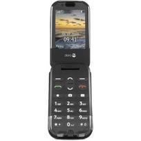 DORO 7988 Dėklas - Apsauginis dangtelis DORO 6040, 6060, 7030 mobiliajam telefonui - Dirbtinė oda - Juoda