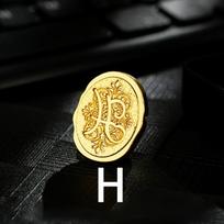 Metalinis raidžių antspaudas vaškui, H