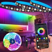 LED juostos valdiklis RGB+IC, 2M/6.56FT 120LED APP valdymas