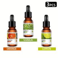 Aromaterapijos aliejų rinkinys, Apelsinų kvapas + vanilė + citrina