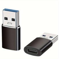 Universal OTG adapteris su USB,  2vnt Juodos spalvos