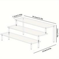Akrilinis papuošalų stovas, Trys sluoksniai 40 cm