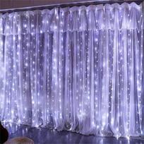 LED užuolaidinės kalėdinės lemputės, baltas