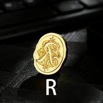 Metalinis raidžių antspaudas vaškui, R