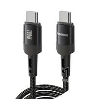 USB-C greito įkrovimo laidas,  Juoda