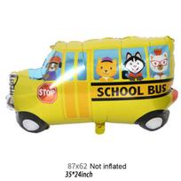 Linksmas transporto folijos balionas, Mokyklinio autobuso stilius