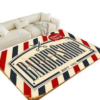 Barbershop stiliaus kilimas,  60 cm x 90 cm / 23,62 colio x 35,43 colio