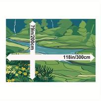 Dekoratyvinis kilimas su gėlėmis, 79 * 118 colių / 200 * 300 cm