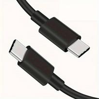 60W USB-C greito įkrovimo laidas,  Juoda