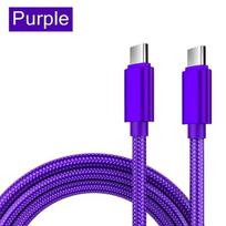 USB-C į USB-C laidas telefonams,  Violetinė