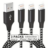 USB-A į Lightning laidas, 1 pakuotė – 6,6 pėdų (2 m)