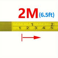 Lipni matavimo liniuotė medienai, 2M (6,5 pėdos) liniuotė