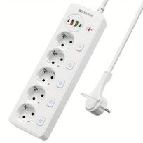 5-jų būdų kištukinis lizdas su USB