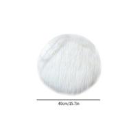 Apvali pliušinė kėdės pagalvėlė, 40 cm / 15,57 colio