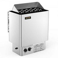 9 kW elektrinė saunos krosnelė su vidine valdymo sistema – 380 V, nerūdijančio plieno, su valdymo mygtukais