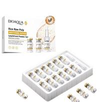 Ryžių žaliavos minkštinimo fermentų serumas su hialurono milteliais ir lizocimo tirpalu Bioaqoua BQY, 12x3ml