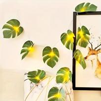 Monstera lapų girlianda LED