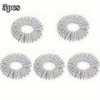 Akupresūriniai pirštų masažo žiedai,  Sidabrinis