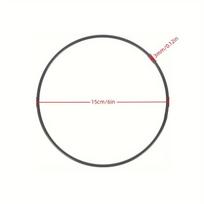 Didelis metalinis lankas dekoracijoms, Juoda 15cm/6in