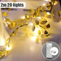 LED šviesų girlianda gluosnio lapai