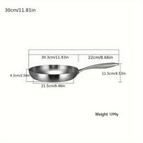 Nerūdijančio plieno 304 keptuvė, 30 cm / 11,81 colio