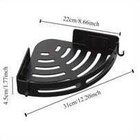 Kampinė vonios lentyna