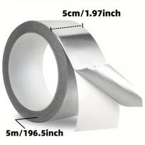 Aliuminio folijos pelėsiui atspari juosta, 5 cm * 499 cm (vienas ritinys)