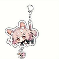 Anime akriliniai raktų pakabukai mieliems gerbėjų aksesuarams,  Nanami ChiaKi