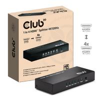 Club3D HDMI 4-PORT 4K 120HZ VIDEO SPLITTER CSV-1385