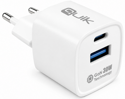 Quik Accessories QG-322 GaN USB-C / USB Charger 30W