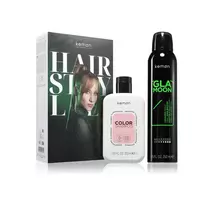 Kemon Set: Styling Glamoon Shine Hair Spray, Shine, 250 ml + Color Hair Treatment Shampoo, Shine, For Coloured Hair, 250 ml