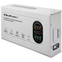 Qoltec Automatic Voltage Stabilizer AVR 3000VA | 1800W | Compact | Toroidal transformer