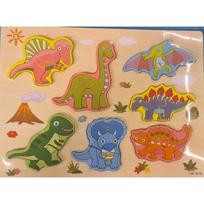 Medinė edukacinė dėlionė DINOZAURAI