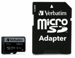 Atminties kortelė Verbatim Pro, 128GB, 90Mb/s - 45Mb/s