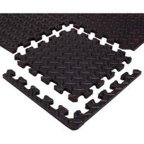 Puzzle mat inSPORTline Famkin (12 tiles, 18 edges) - Black