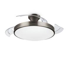 Philips-LED Lubinis šviestuvas su ventiliatoriumi LED/35W/230V 5500/4000/2700K+su nuotoliniu pultu nikelis