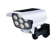 Grundig - saulės energija varoma LED imitacinė apsaugos kamera su jutikliu, LED/1,2V + nuotolinis pultelis