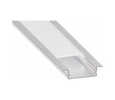 Įleidžiamas profilis LED juostoms 1 m sidabrinis/baltas
