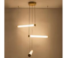 Zuma Line 1234 - dimeriuojamas LED pakabinamas šviestuvas ant laido COMO LED/64W/230V 2700-6500K auksinis + nuotolinis pultas