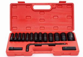 SMŪGINIŲ GALVUČIŲ RINKINYS 1/2" 10–32 mm, 16 DALIŲ KD11755