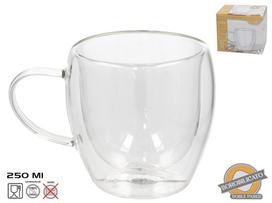 Dvigubo stiklo puodelis Kitchen&GO, skaidri sp., 0.25 l