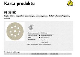 KLINGSPOR ŠLIFAVIMO DISKAS 225 PS33CK gr. 80 SKYL.GLS38 /50vnt.