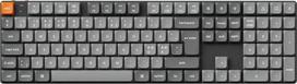 Klaviatūra Keychron K5 Max, Full-size (100%), su laidu & Wireless, USB + RF belaidė + Bluetooth, Mechaninė, RGB LED, Juodas, Pilkas